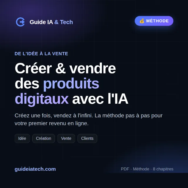 Couverture : Créer et vendre des produits digitaux avec l'IA
