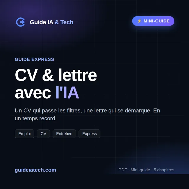 Couverture : CV & lettre de motivation avec l'IA