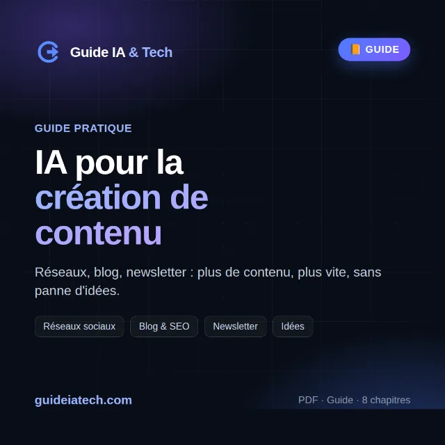 Couverture : IA pour la création de contenu